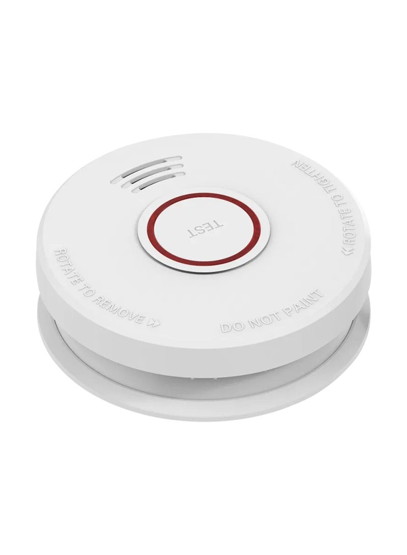 Duravel Duravel Smoke Detector with Test Button and LED Indicator, Battery-Powered, White  - Image 1