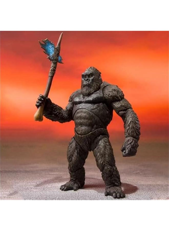 SaiFfe Movie Anime Godzilla VS Kong Figure Moving Joints Monster Doctor Figures Action Model Decoration Collection Toys Birthday Gift 18Cm/7Inch Face Changeable - Image 5