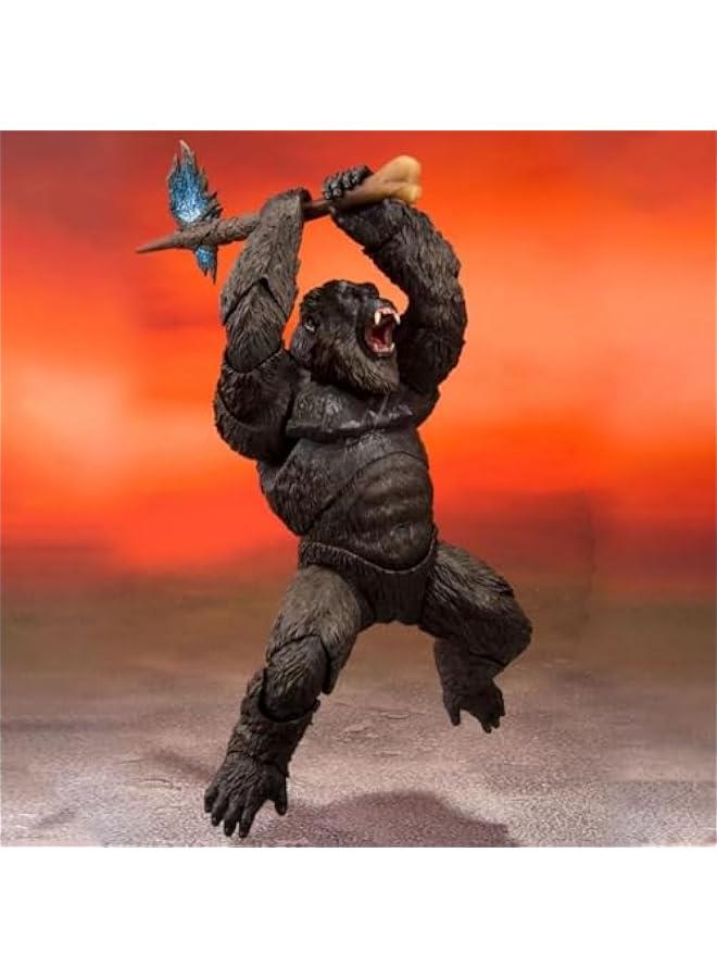 SaiFfe Movie Anime Godzilla VS Kong Figure Moving Joints Monster Doctor Figures Action Model Decoration Collection Toys Birthday Gift 18Cm/7Inch Face Changeable - Image 3