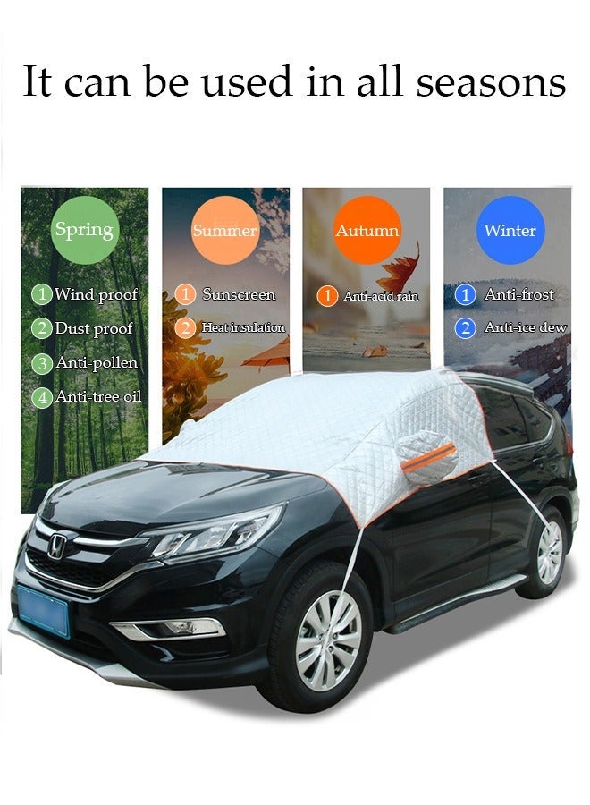 DUNISO Windshield Sunshade Covers For Car Foldable Water resistant Dust-proof Car Protection Cover For All Seasons - Image 3