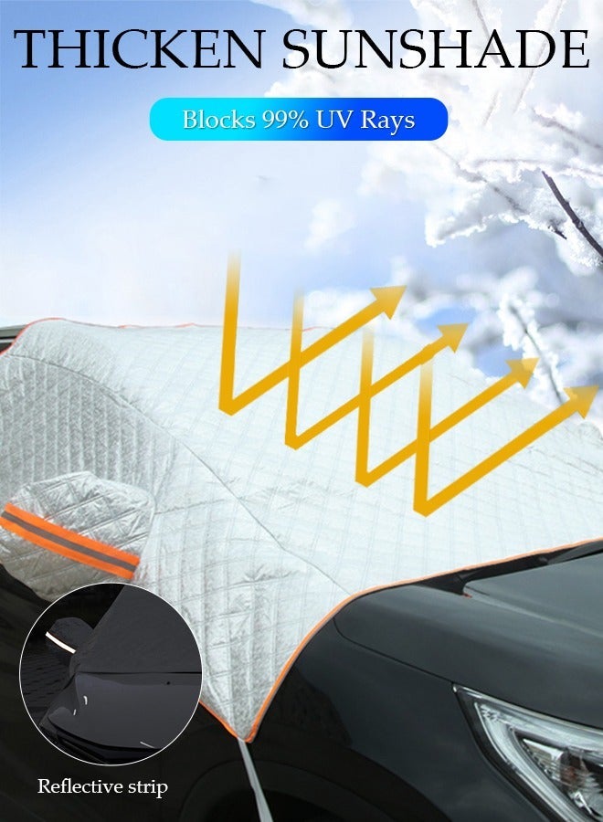 DUNISO Windshield Sunshade Covers For Car Foldable Water resistant Dust-proof Car Protection Cover For All Seasons - Image 1