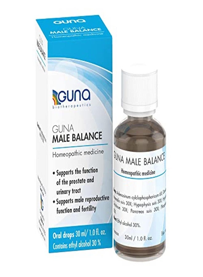 Guna Male Balance Homeopathic Prostate Support, Urinary Tract Support - 1 Ounce - Image 1
