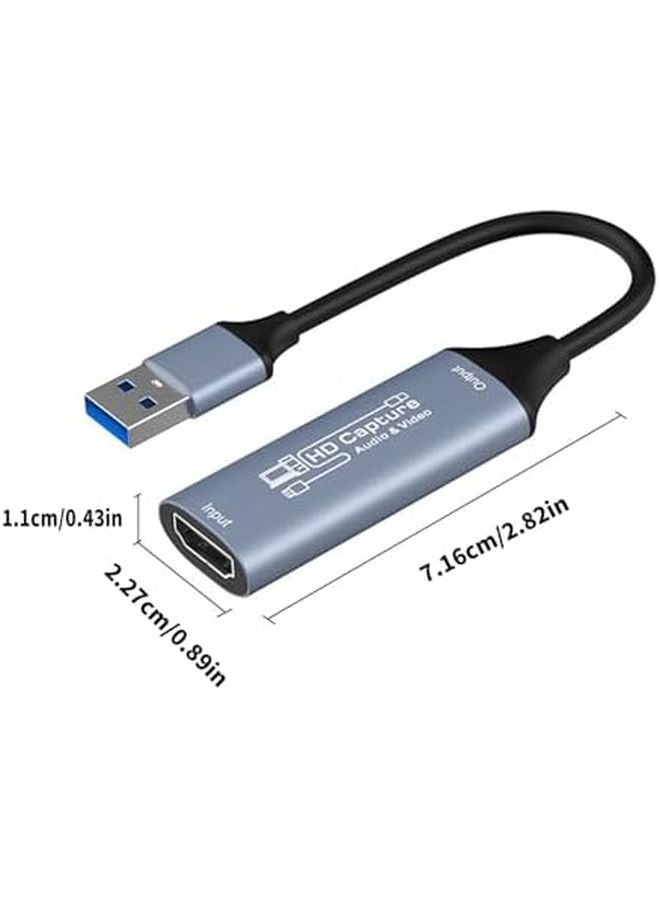 Metal Housing USB Video Capture Card 1080p60 No Delay UVC Compliant For Multiple Devices - Image 4
