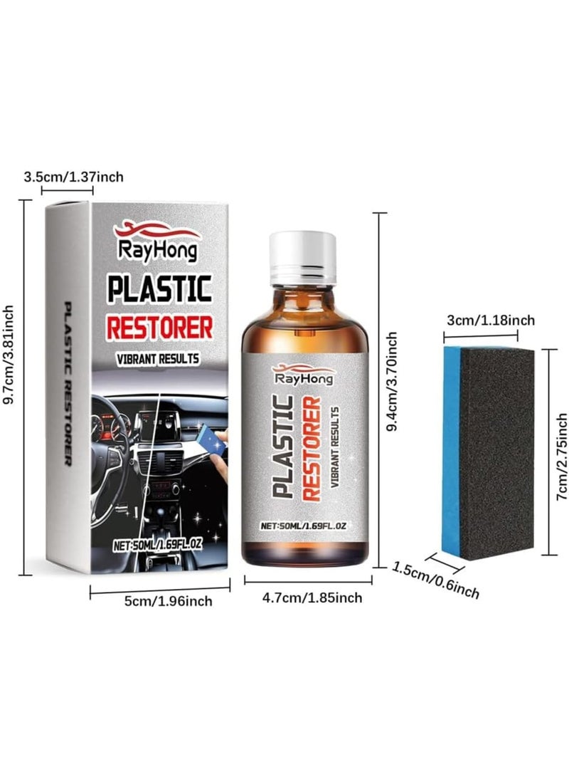 SOLARAE Plastic Restorer for Cars, Plastic Refreshing, UV Protection & Water-Resistant Revitalizing Coating, for Car Interior & Exterior - Durable Refreshing Agent for Faded Plastic Parts - Image 5