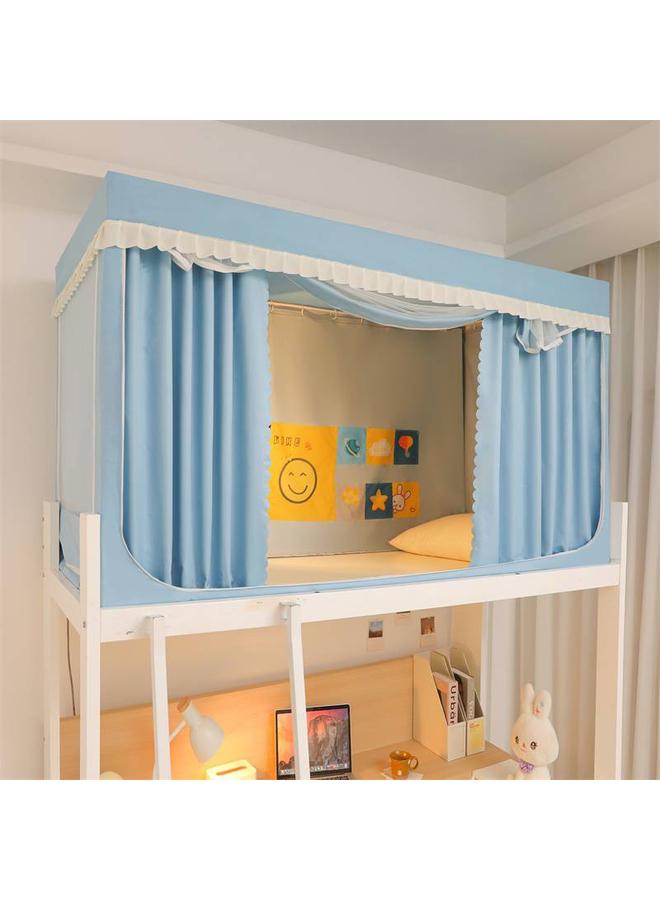 Bluejw 2024 New Student Net Strong Shading Mosquito Net Curtain Full Coating Dormitory Upper And Lower Bunk Thickened Four Seasons Universal - Image 1