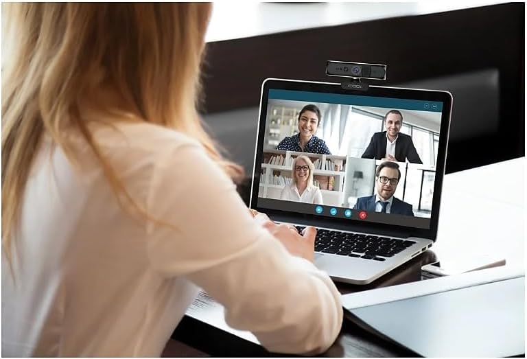 CODi Allocco 1080P IR Facial Recognition Webcam Black A05023 - Image 2