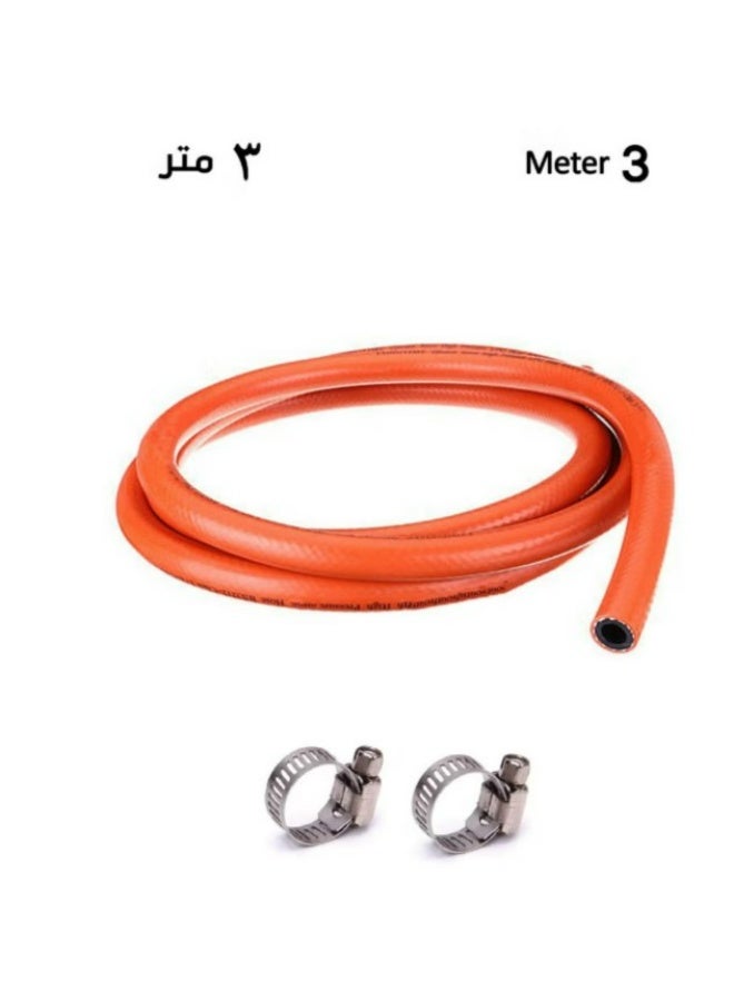 Smart Kitchen 3 Meter Gas Hose with Leak-Proof Seals - Image 1