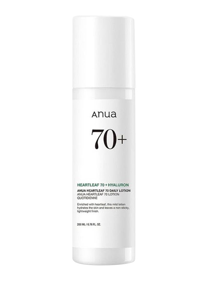 Anua Heartleaf Daily Lotion, Face Moisturizer with Hyaluronic Acid for Sensitive Skin, Lightweight, Korean Skin Care (200ml, 6.76 fl.oz.) white 200ml - Image 1