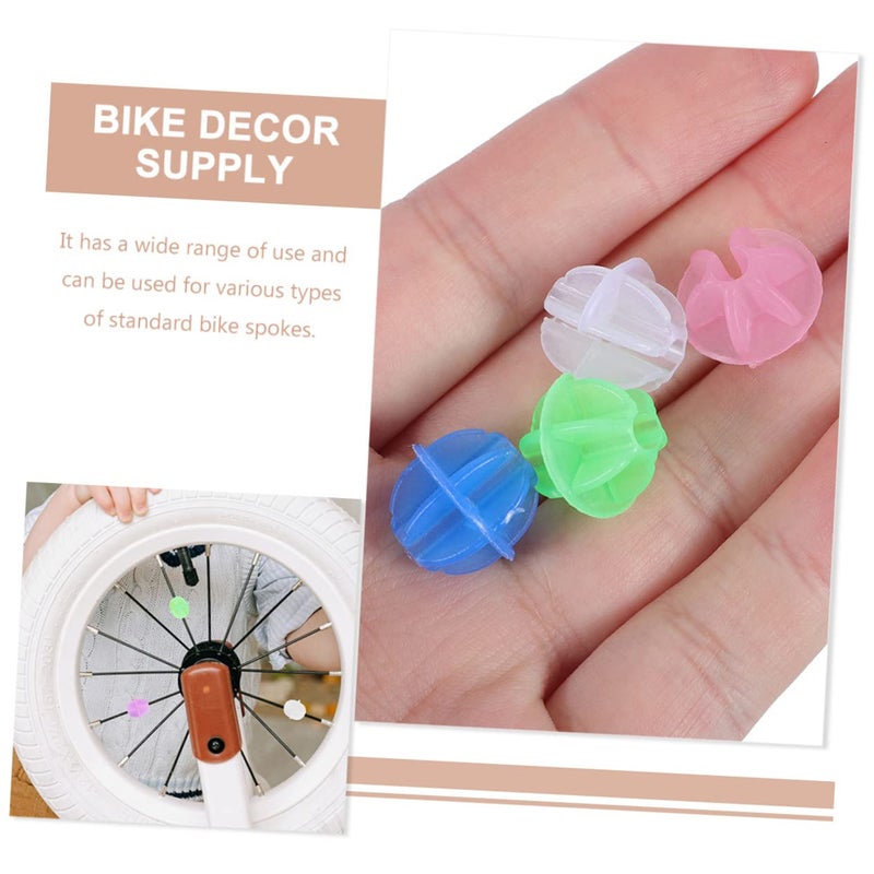 216 Pcs Moon Bike Spoke Beads Light Accessories For Boys And Girls Bicycle Decorations - Image 3