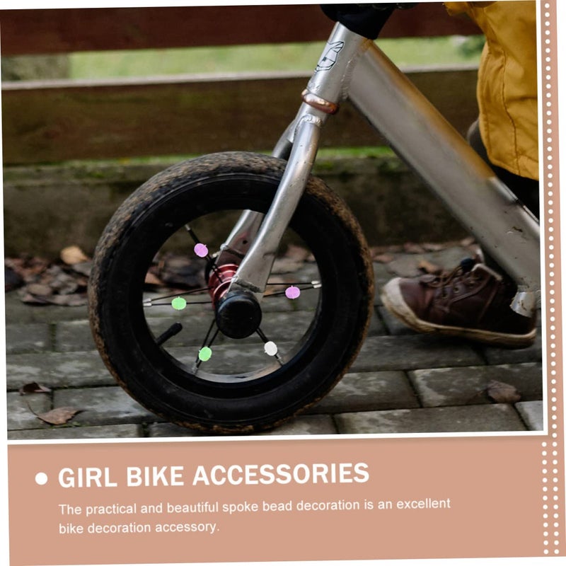 216 Pcs Moon Bike Spoke Beads Light Accessories For Boys And Girls Bicycle Decorations - Image 5