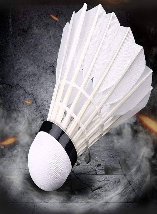 PlantaZee Plastic Badminton Shuttlecocks for Indoor Outdoor Badminton Sports - Color White - Speed Medium 30 - Image 1