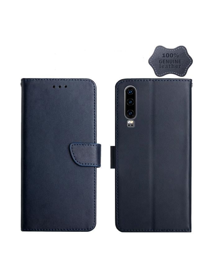 S-TOP Case For Huawei P30 Genuine Leather Fingerprint-proof Horizontal Flip Phone Case - Image 1