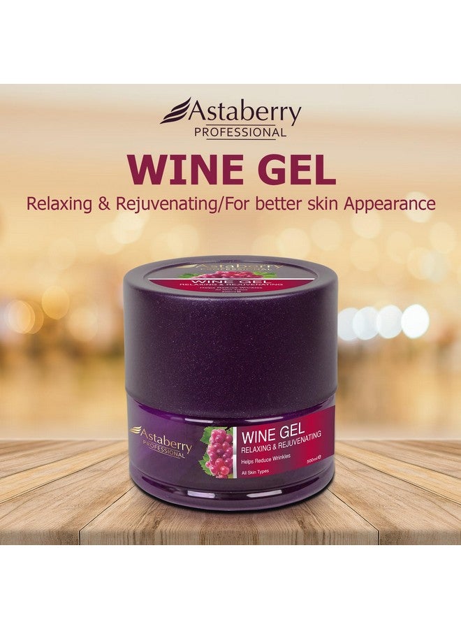 Astaberry Professional Wine Gel 500ml - Improves Skin Moisturization | Firmness & Elasticity | Relaxing & Rejuvenating | Reduce Fine Lines & Replenish Depleted Moisture - Image 2