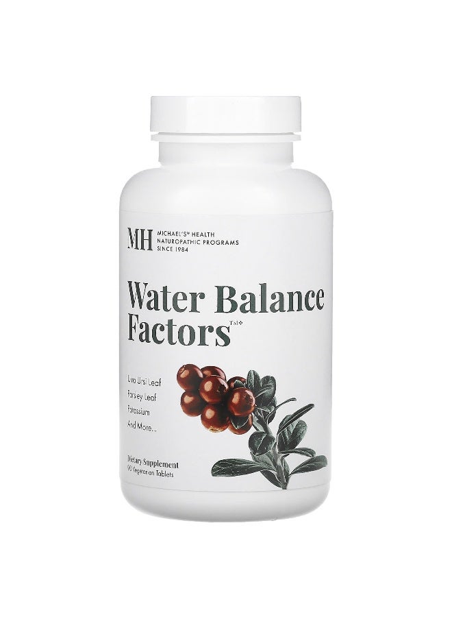 Michael's Naturopathic Michael's Naturopathic, Water Balance Factors, 90 Vegetarian Tablets - Image 1