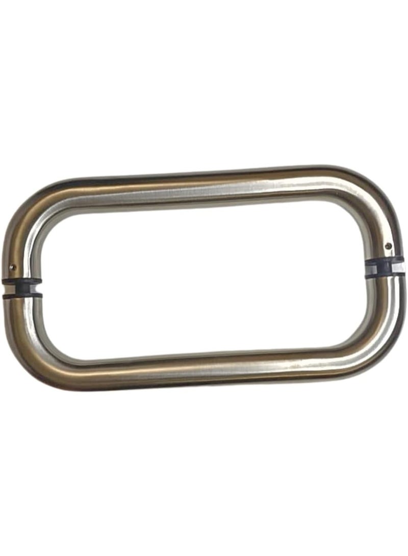 Union Stainless Steel Back-to-Back Pull Handle 300mm, Grade 304 Heavy-Duty Door Handle Satin Finish, Fits Glass, Wooden & Aluminum Doors, Fire Rated 60 Min Modern Door Hardware for Residential Use - Image 2