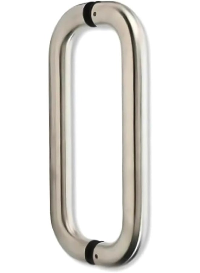 Union Stainless Steel Back-to-Back Pull Handle 300mm, Grade 304 Heavy-Duty Door Handle Satin Finish, Fits Glass, Wooden & Aluminum Doors, Fire Rated 60 Min Modern Door Hardware for Residential Use - Image 1