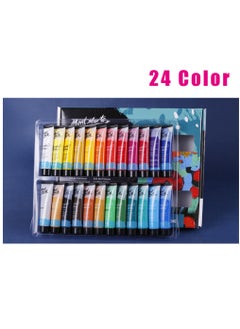 Mont Marte Acrylic Paint Set 24 pcs 36ml Tubes Ideal for Acrylic Painting Brilliant Lightfast Colours with Great Opacity  - Image 1