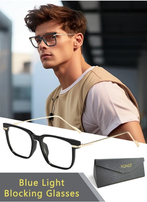Blue Light Blocking Glasses Computer Reading Gaming TV Phones Eyeglasses Fashion Anti Eyestrain UV Eyewear for Women Men