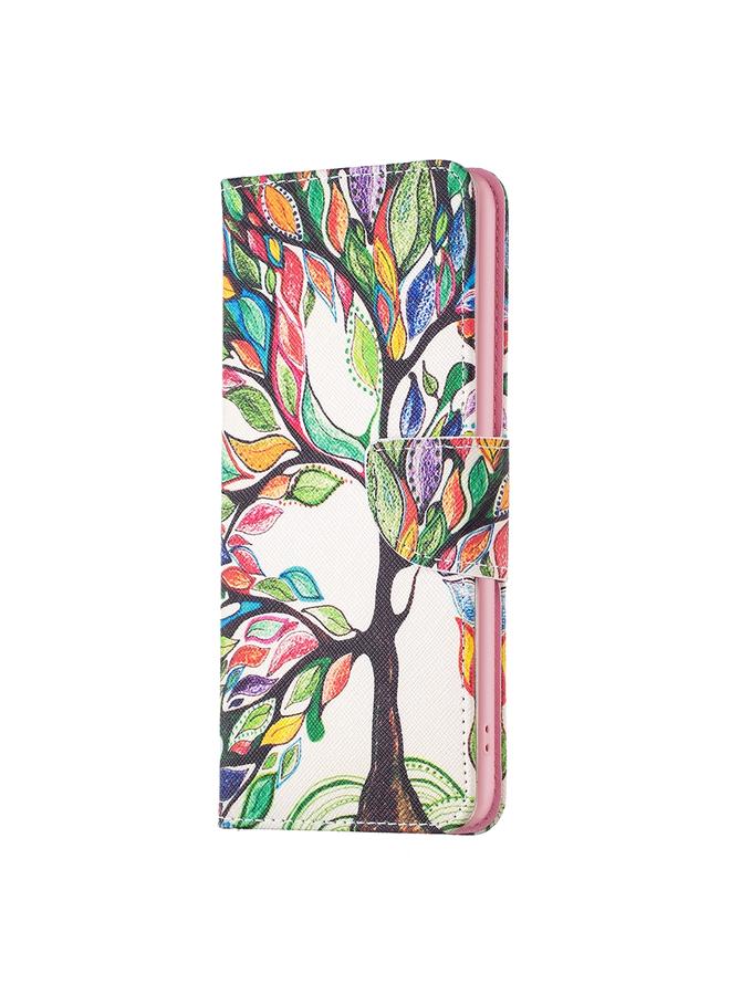 S-TOP Case For iPhone 16 Colored Drawing Pattern Leather Phone Case - Image 3