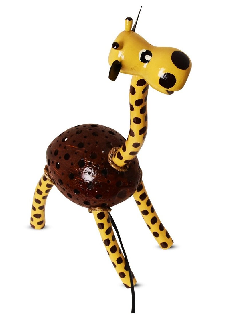 N & H Table Lamp from  Coconut Shell Giraffe Design  - Image 3