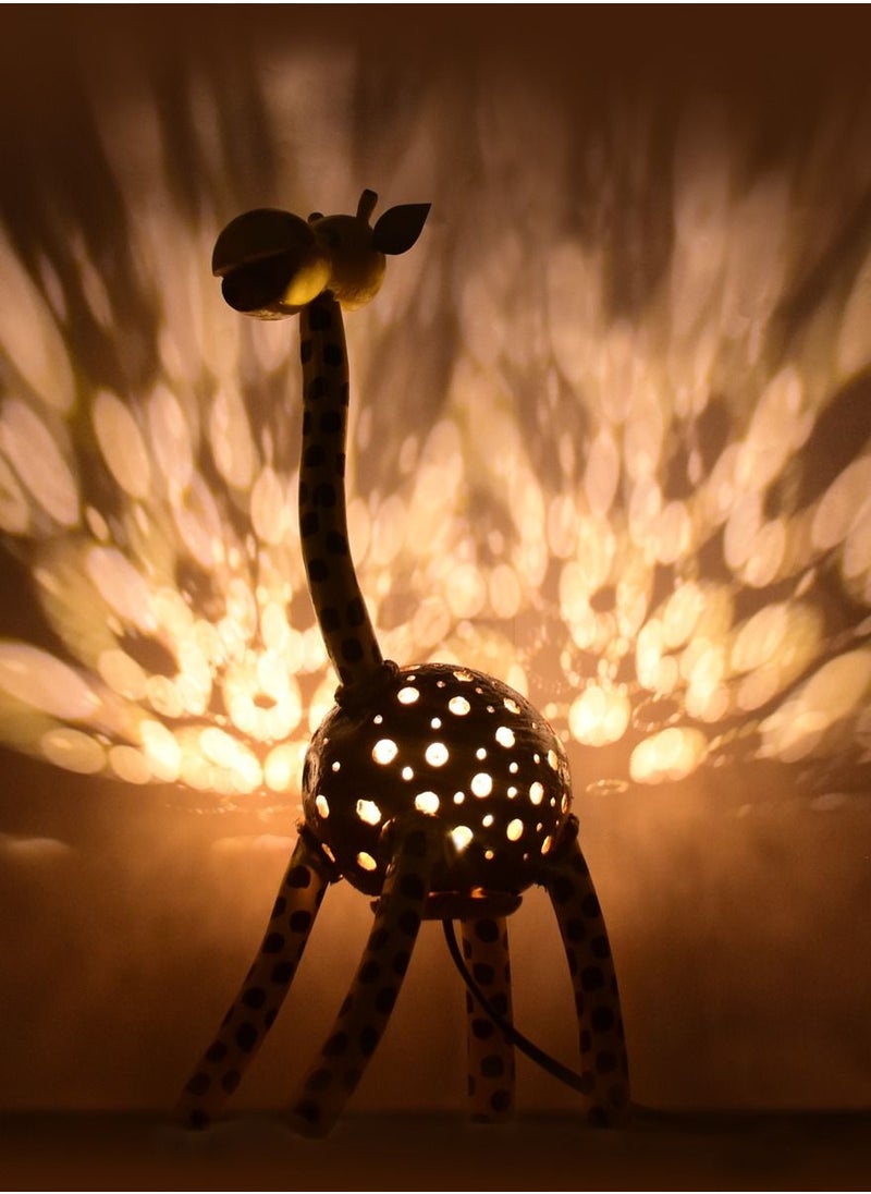 N & H Table Lamp from  Coconut Shell Giraffe Design  - Image 4