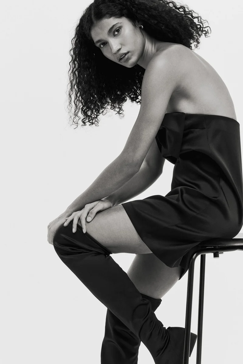 H&M Bow-front bandeau dress