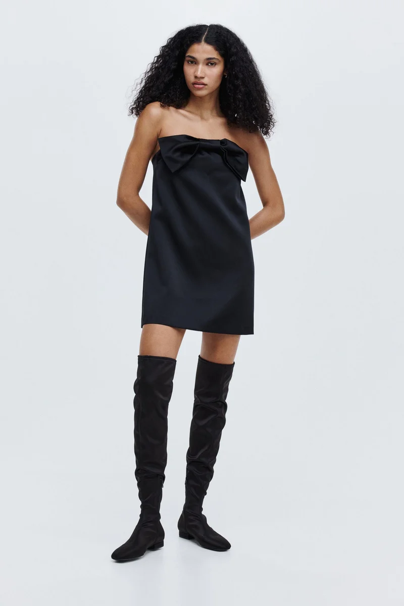 H&M Bow-front bandeau dress