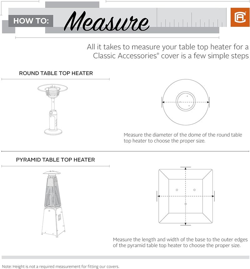 Classic Accessories Veranda Water-Resistant 21 Inch Round Table Top Patio Heater Cover, Outdoor Table Cover - Image 4