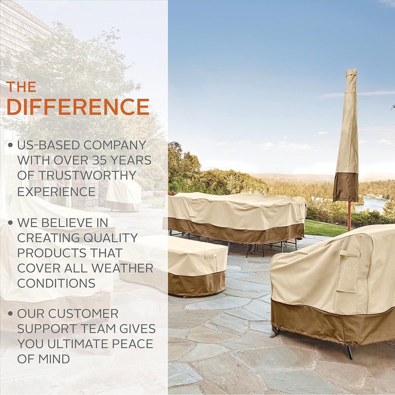 Classic Accessories Veranda Water-Resistant 21 Inch Round Table Top Patio Heater Cover, Outdoor Table Cover - Image 2