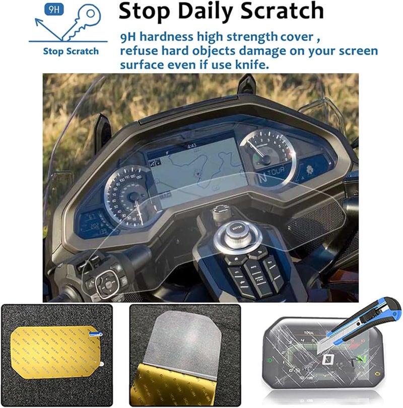 Yurefax Motorcycle Dashboard Screen Protector for GOLDWING 1800 - Image 3