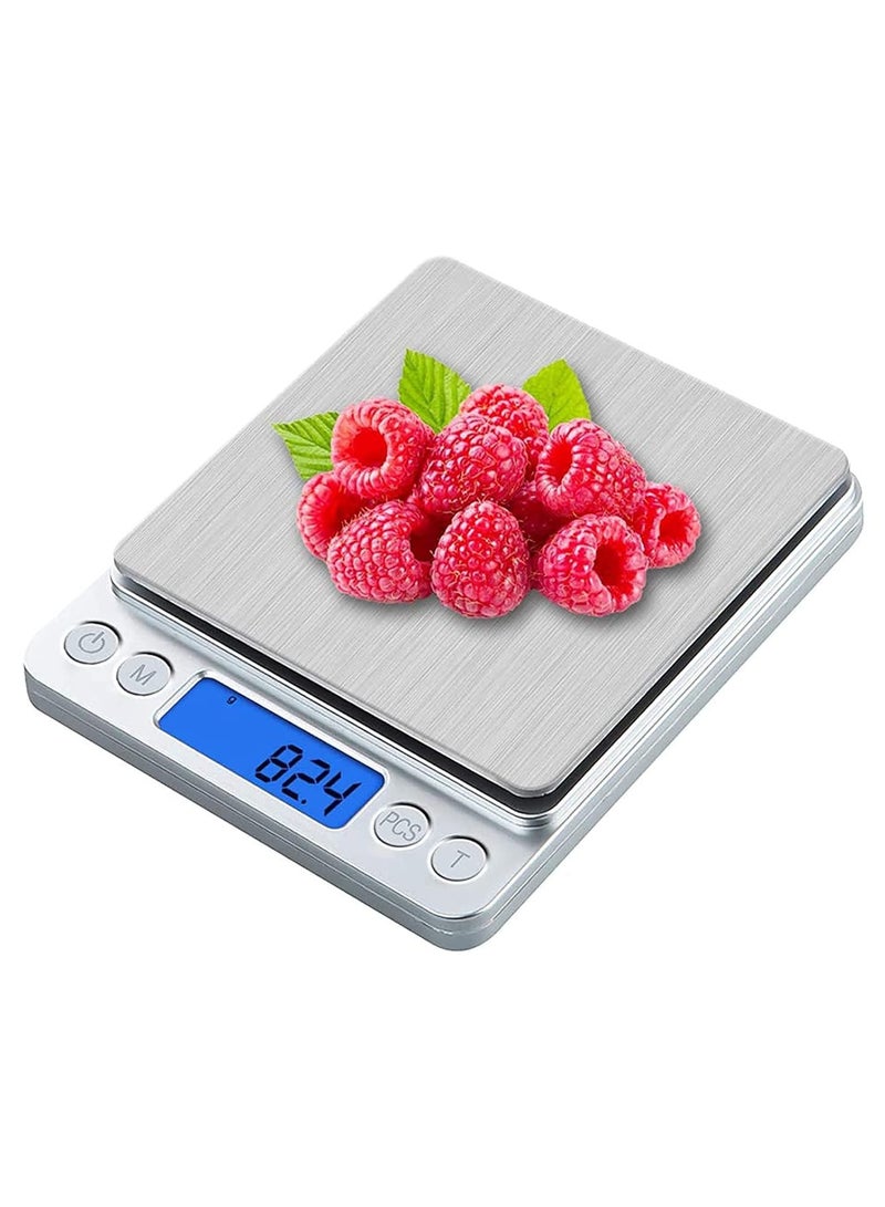 AMM Digital Kitchen Scale, 3kg/0.1g Pocket Food Scale Measure in Grams and oz for Loss Weight, Cooking Baking, Jewelry, High Precision Gram - Image 1