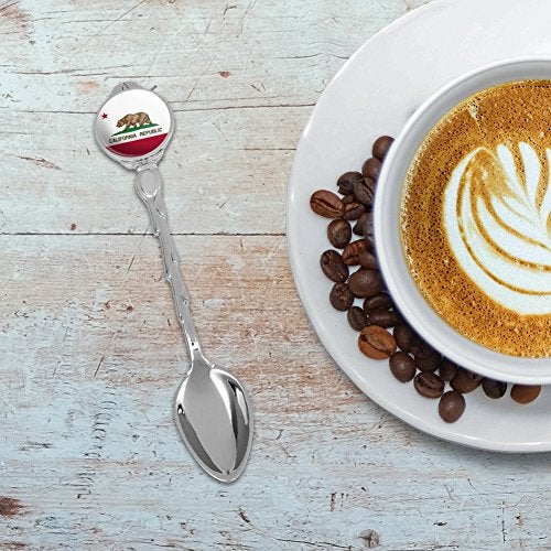GRAPHICS & MORE California Republic State Flag Novelty Collectible Demitasse Tea Coffee Spoon - Image 2