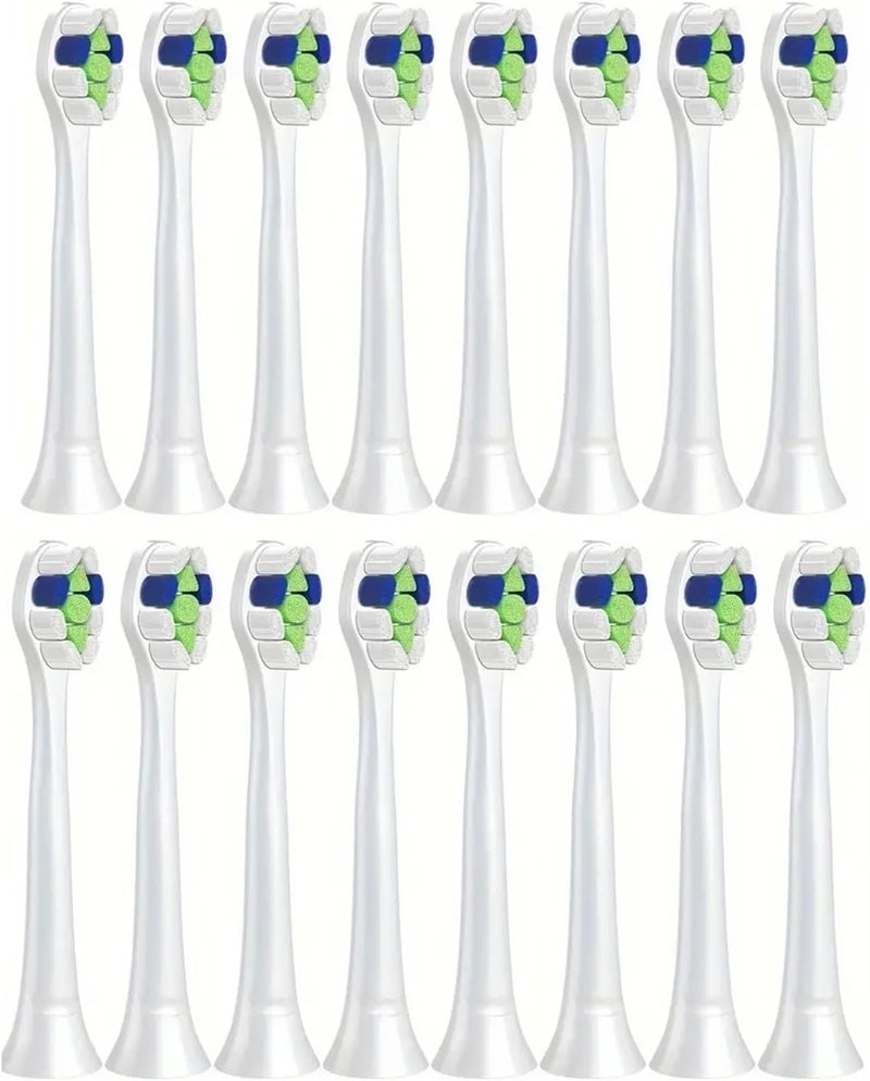 Compatible for Ph Soni Care W2 H6063/67 Replacement Brush Heads Diamond Clean 3 6 9 Series Electric Toothbrush(16PCS)