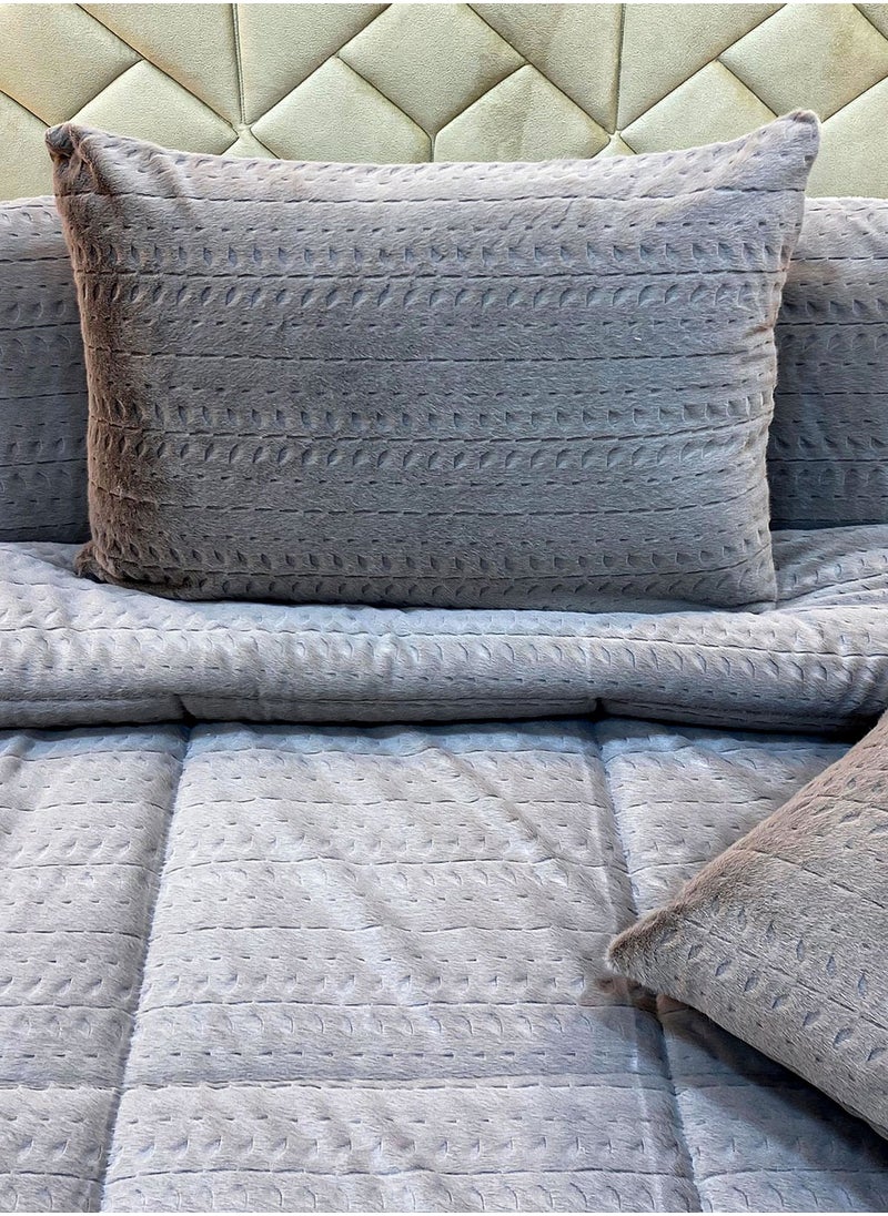 Family Bed Fox quilt set fur 3 pieces size 240 × 240 cm model 1627 from Family Bed  - Image 5