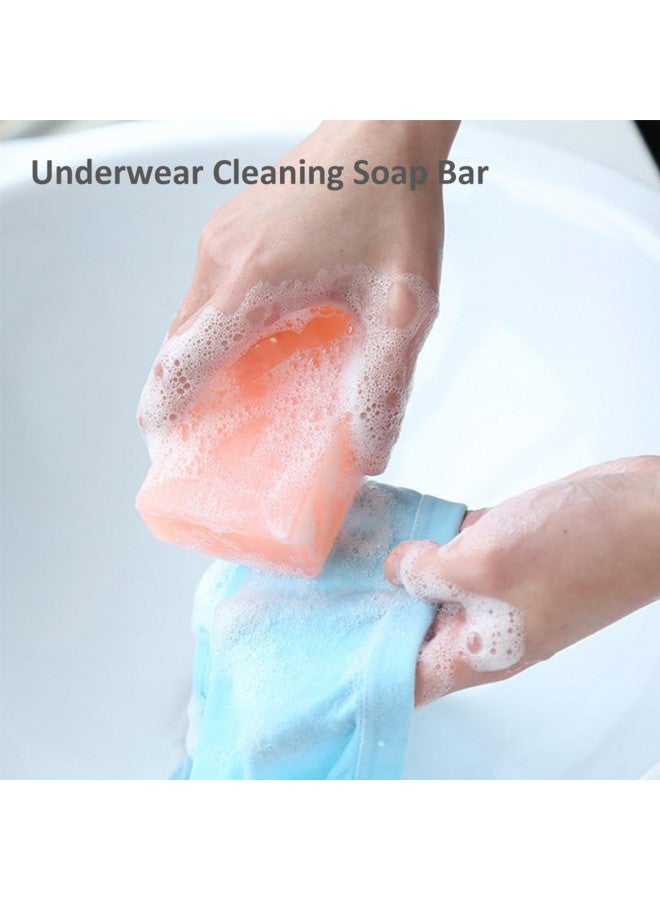 BEE & FLOWER Fan Underwear Cleaning Soap Bar Underwear Laundry Soap Bar Ideal Hand Wash for Lingerie (6.3 Oz x 4) - Image 2