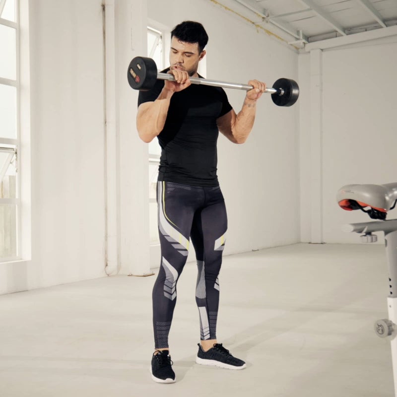 OEBLD Compression Pants Men UV Blocking Running Tights 1 or 2 Pack Gym Yoga Leggings for Athletic Workout - Image 2