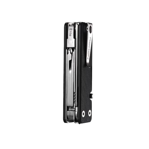 ROXON KS2 Elite D2 Blade 13 in 1 Mini Multi Tool function pocket knife with big scissor, G10 handle and Pocket clip, good for Camping/Backpacking/Emergencies/EDC Multitool (D2 Steel Blade) - Image 3