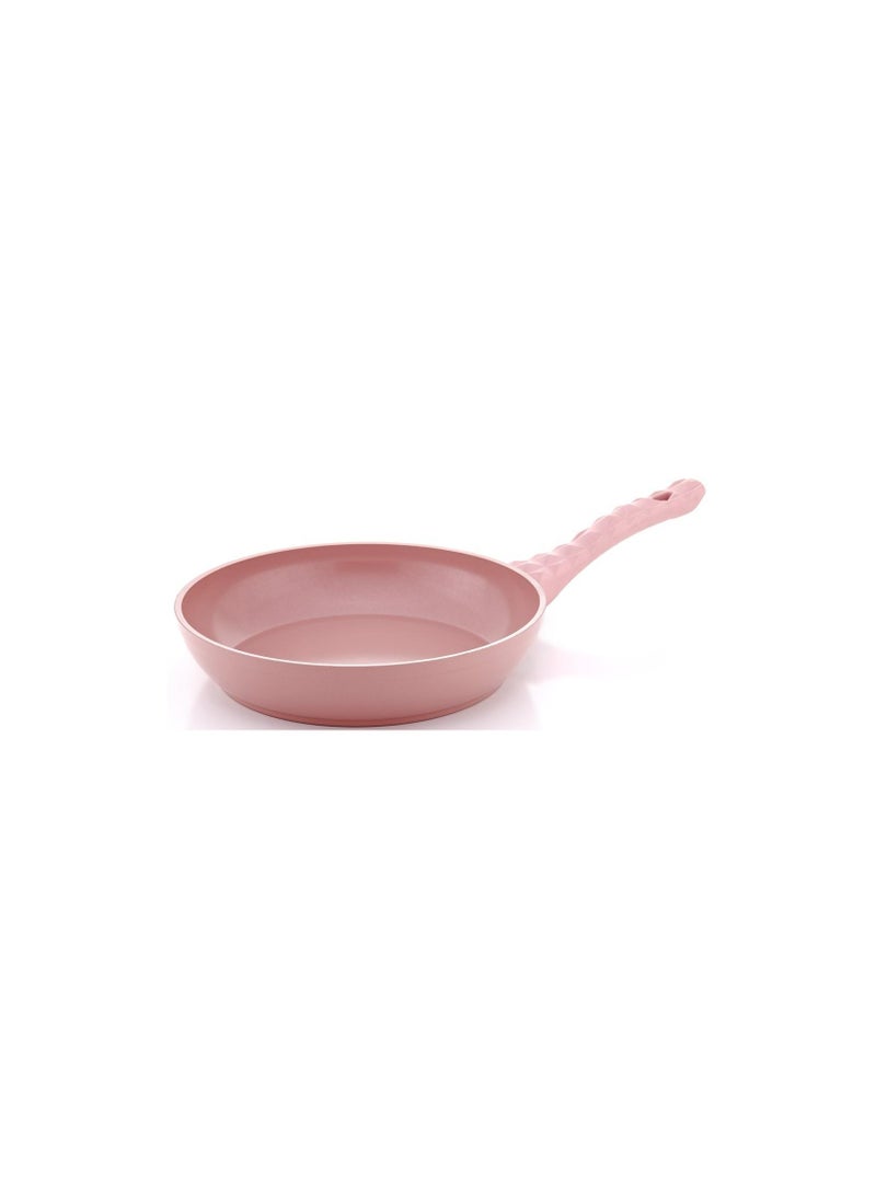 Homemaker Hella Ceramic Non-Stick Surface Frypan - 22cm - PFOA Free - Pink 
