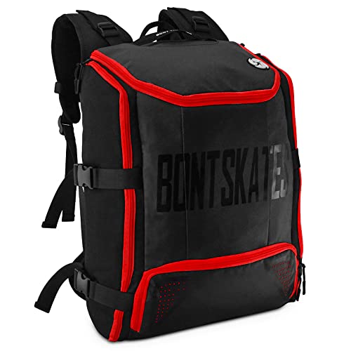 Bont Skates - Multi Sport Skate Backpack Travel Bag - Inline Ice Roller Speed Skating (Red) - Image 1