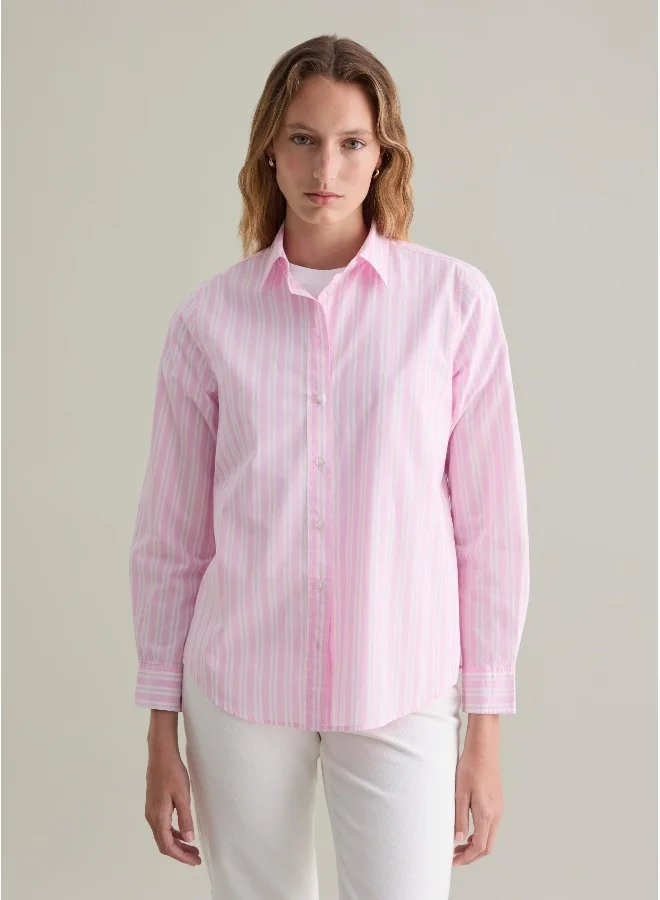 او في اس Cotton poplin shirt