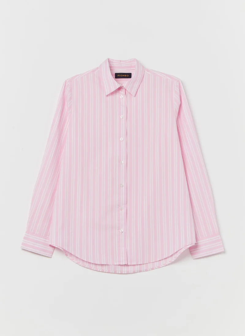 او في اس Cotton poplin shirt