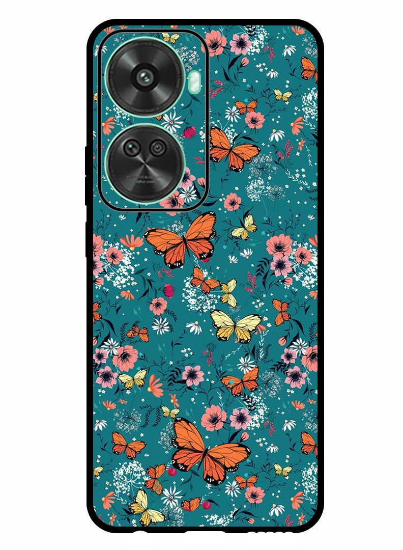 Theodor Protective Case Anti Scratch Shock Proof Bumper Cover For Huawei nova 11 SE Butt Flowers - Image 1