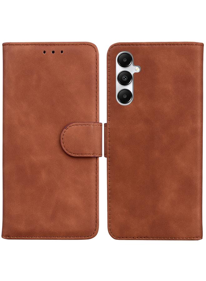 S-TOP Case For Samsung Galaxy A05s Skin Feel Pure Color Flip Leather Phone Case - Image 1