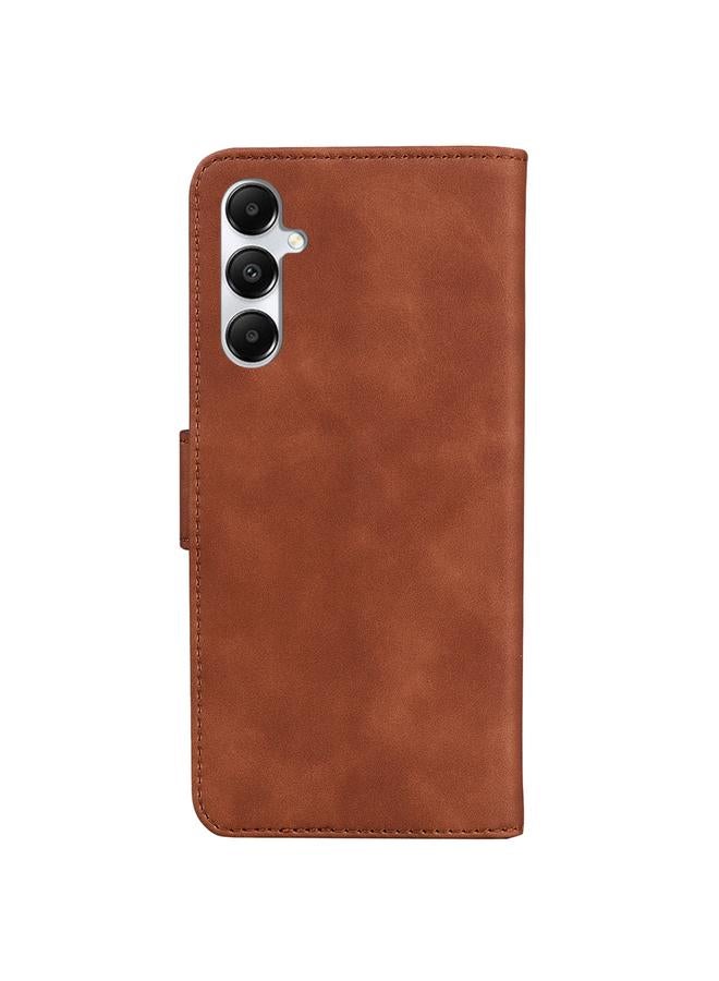 S-TOP Case For Samsung Galaxy A05s Skin Feel Pure Color Flip Leather Phone Case - Image 3