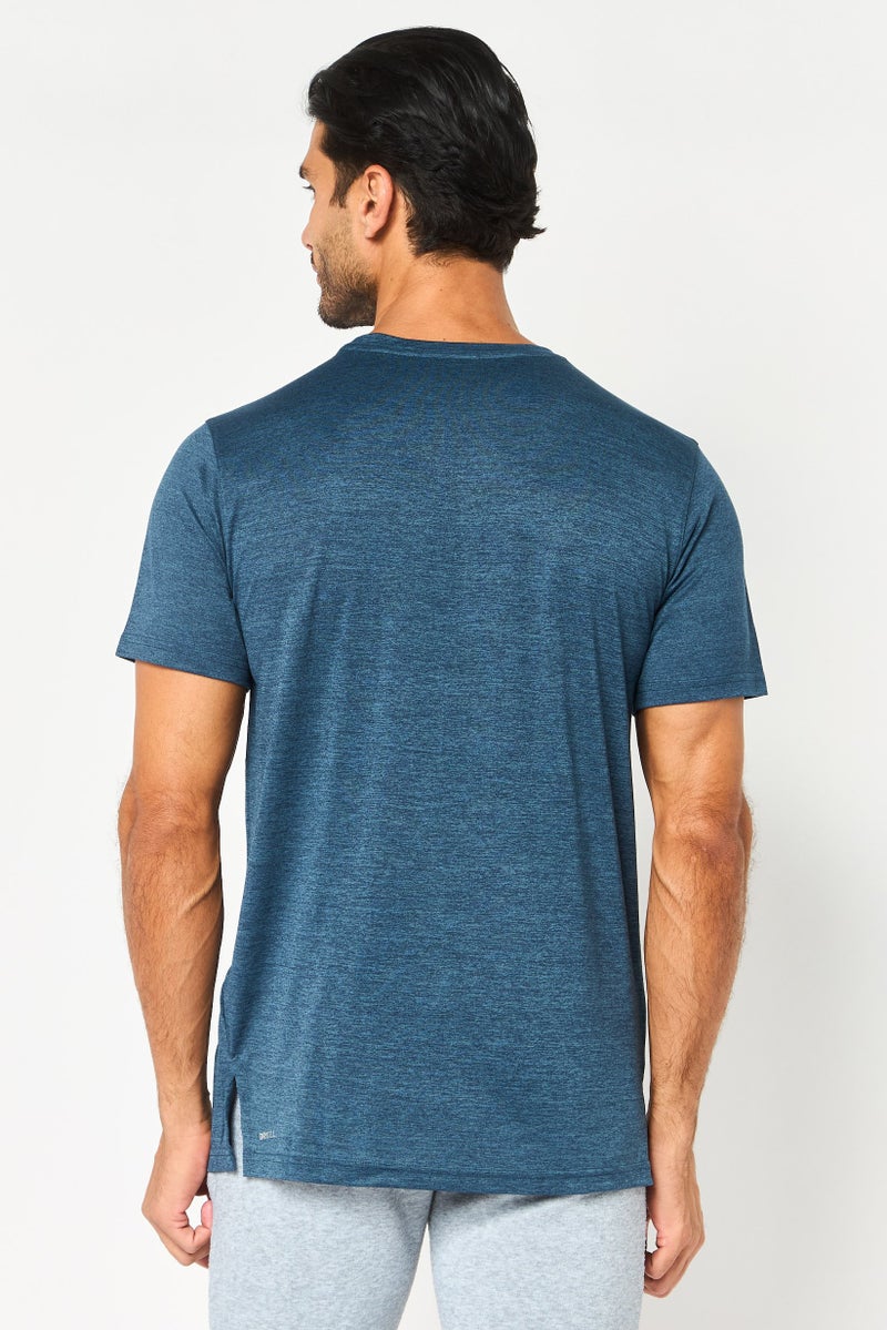 PUMA Men Sportswear Fit Short Sleeve Outdoor T-Shirt, Heather Teal Blue - Image 4