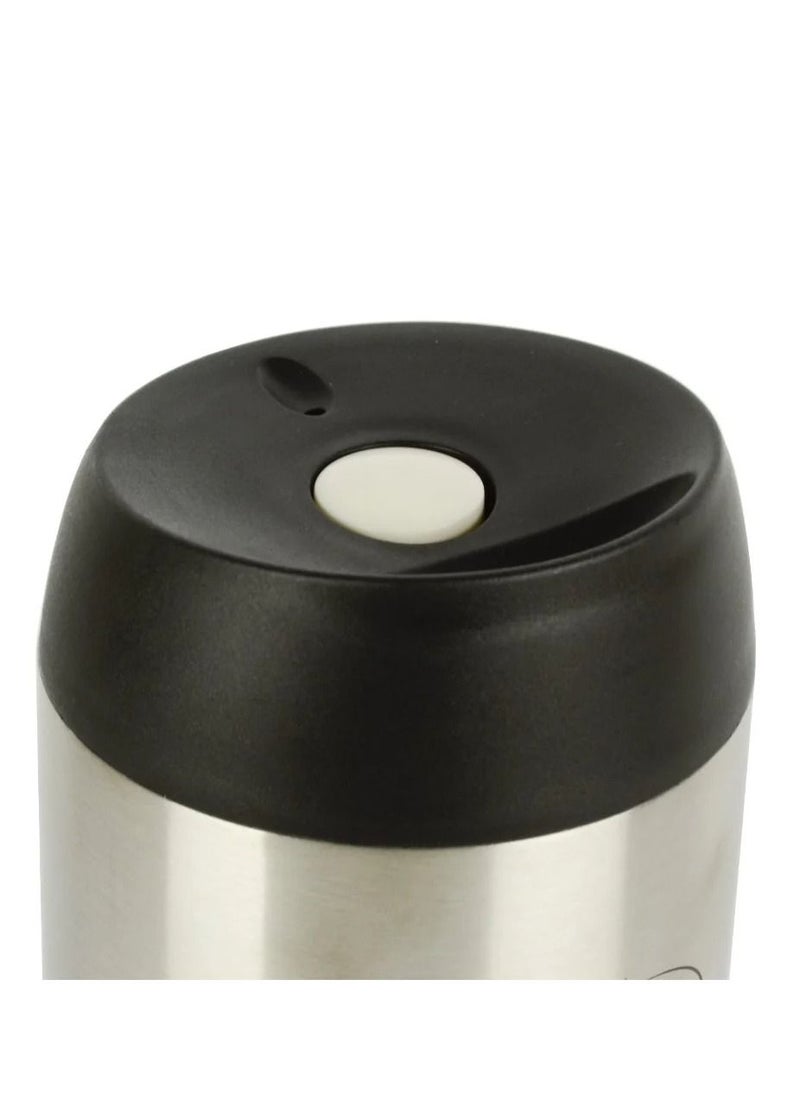 BASURRAH - Thermal Coffee Cup Steel Silver Color 400ml - Image 1