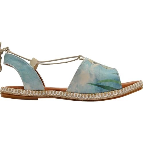 DOGO Gladiator Sandals for Women - Vegan and Handmade Strappy Sandals for Women, Caretta-Hey Dude Design, Size 7.5 - Image 5