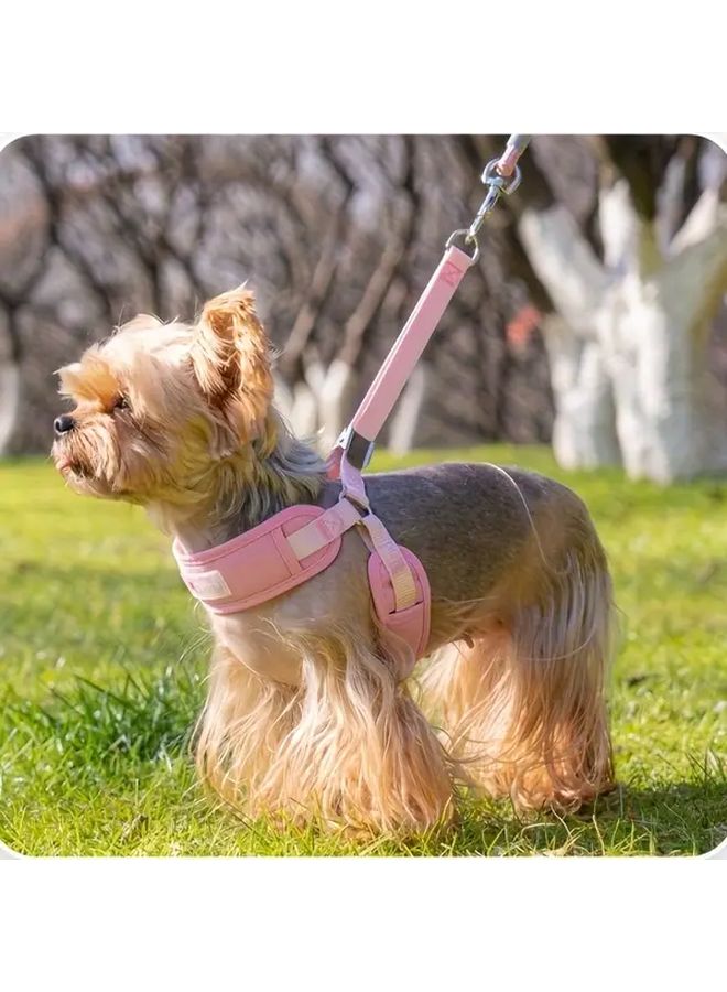 Adjustable Anti Escape Dog Harness Orange Medium Breathable Reflective Quick Fit Vest - Image 5