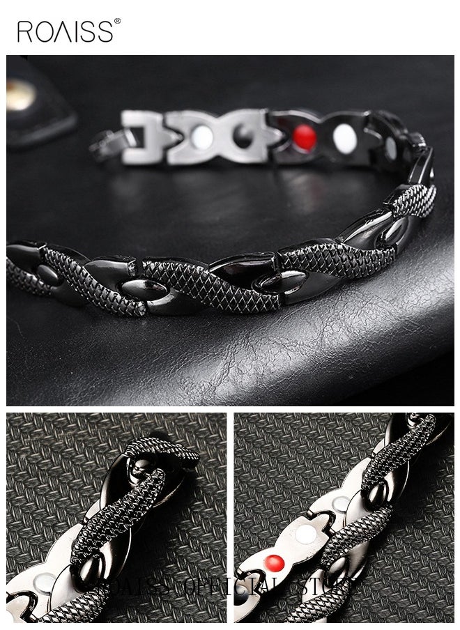 Chic Magnetic Dragon Textured Bracelet Fashionable Geometric Detachable Cuff Bangle Multicolor Casual Wrist Jewelry Gift for Men Father Brother Black - pzsku/ZFF22718A7A362D1F1288Z/45/_/1729309470/f9abf8c4-76cf-4c53-bd5d-6bf954621016