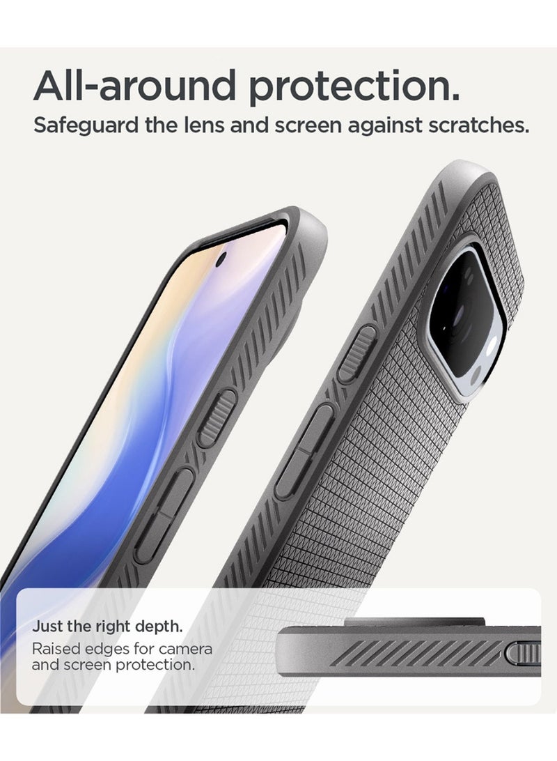 Spigen Liquid Air MagFit Google Pixel 10 Pro XL Case Cover [Pixelsnap and MagSafe compatible] - Marble Gray - Image 5